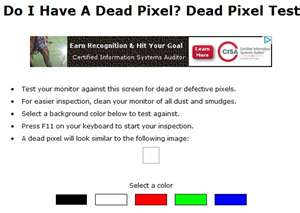 Go to Do I Have a Dead Pixel? Do I Have a Dead Pixel? logo